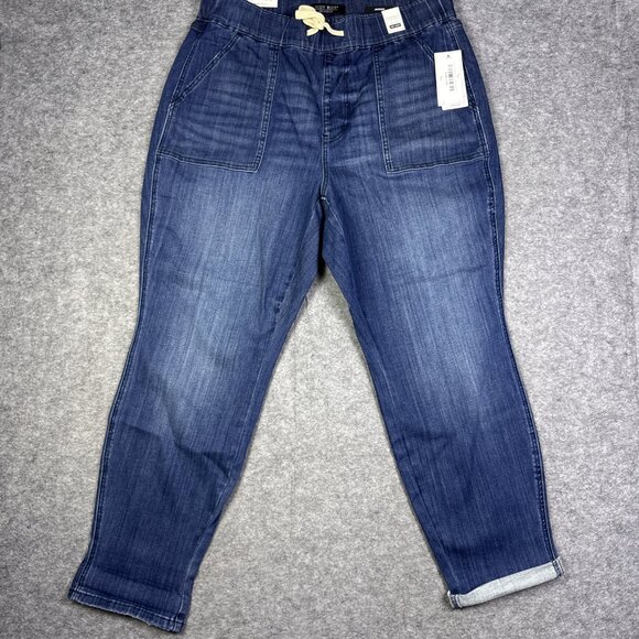 Judy Blue Joggers 16W Denim Drawstring High Waist Central Perk JB88489 - Picture 1 of 14